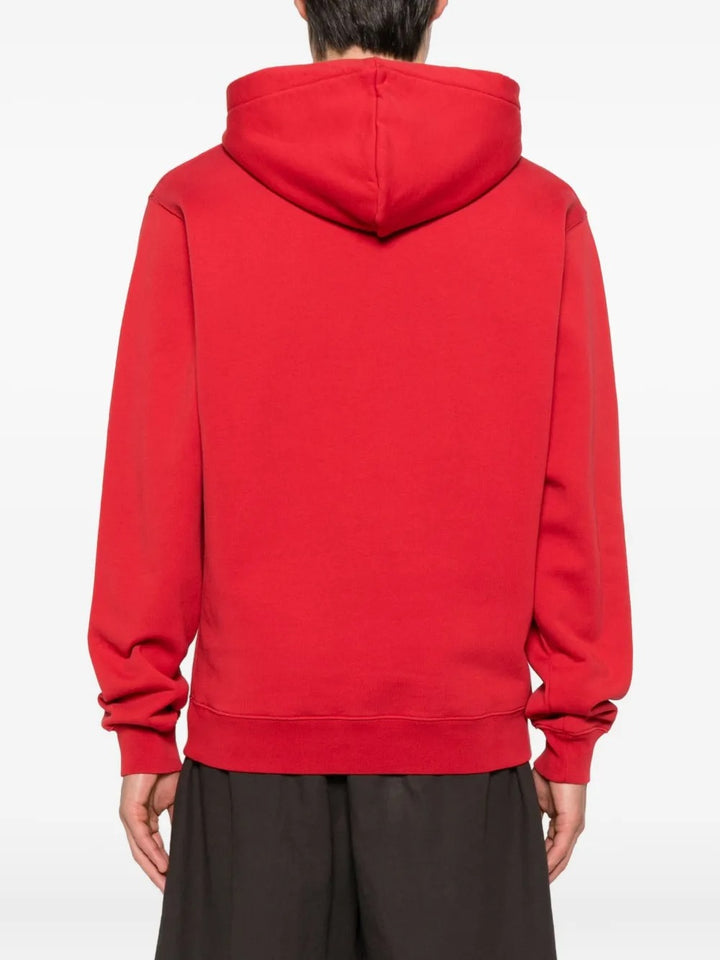 JACQUEMUS - Hoodie Le Hoodie Gros Grain en Coton Rouge