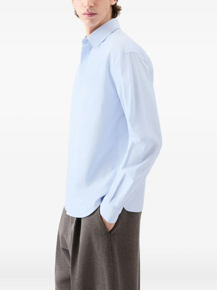 JACQUEMUS - Chemise à Col Pointu Bleu