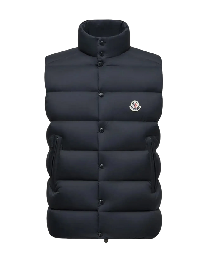 MONCLER - Doudoune sans manches Tibb bleu