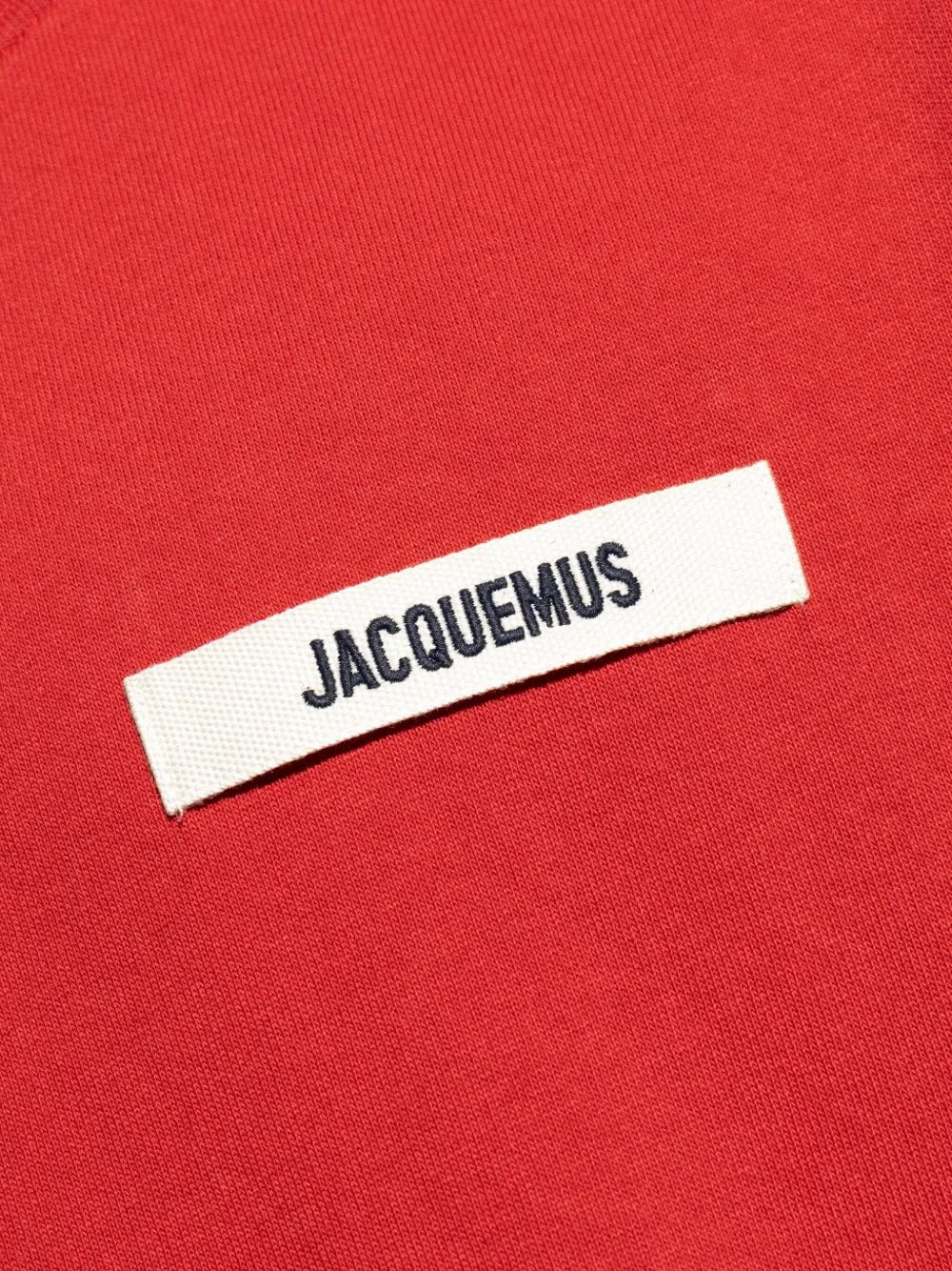 JACQUEMUS - t-shirt en coton à logo imprimé rouge
