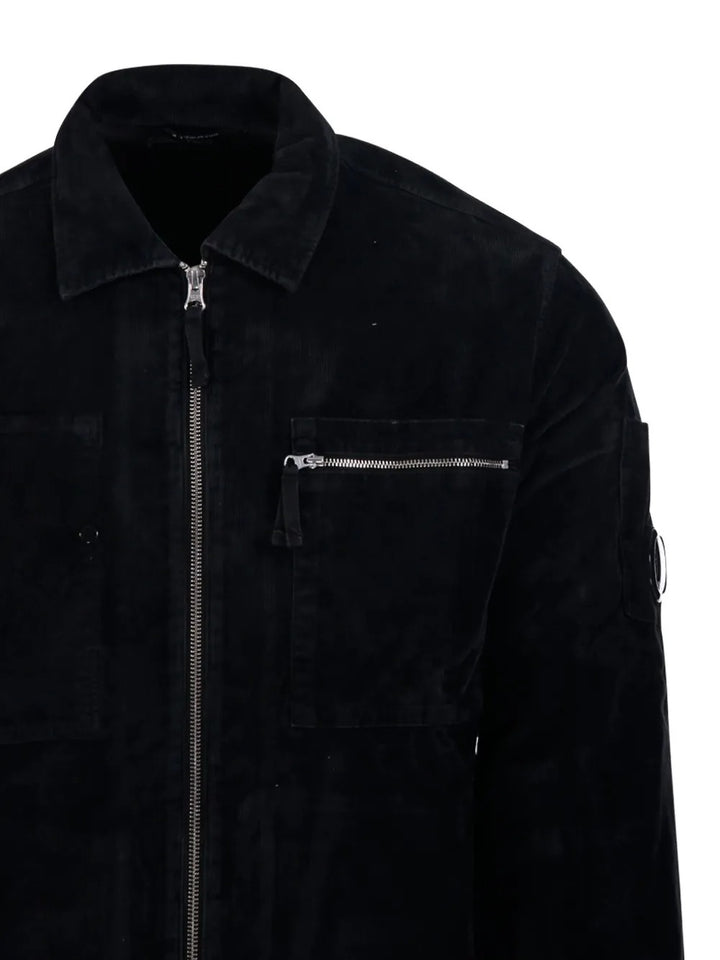 C.P. Company - Surchemise en Velours Côtelé Noir
