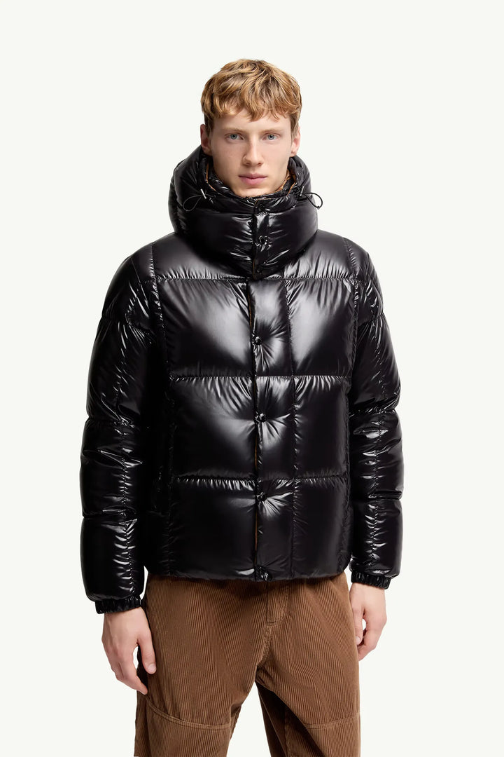 MONCLER - Doudoune courte à capuche Parana noir