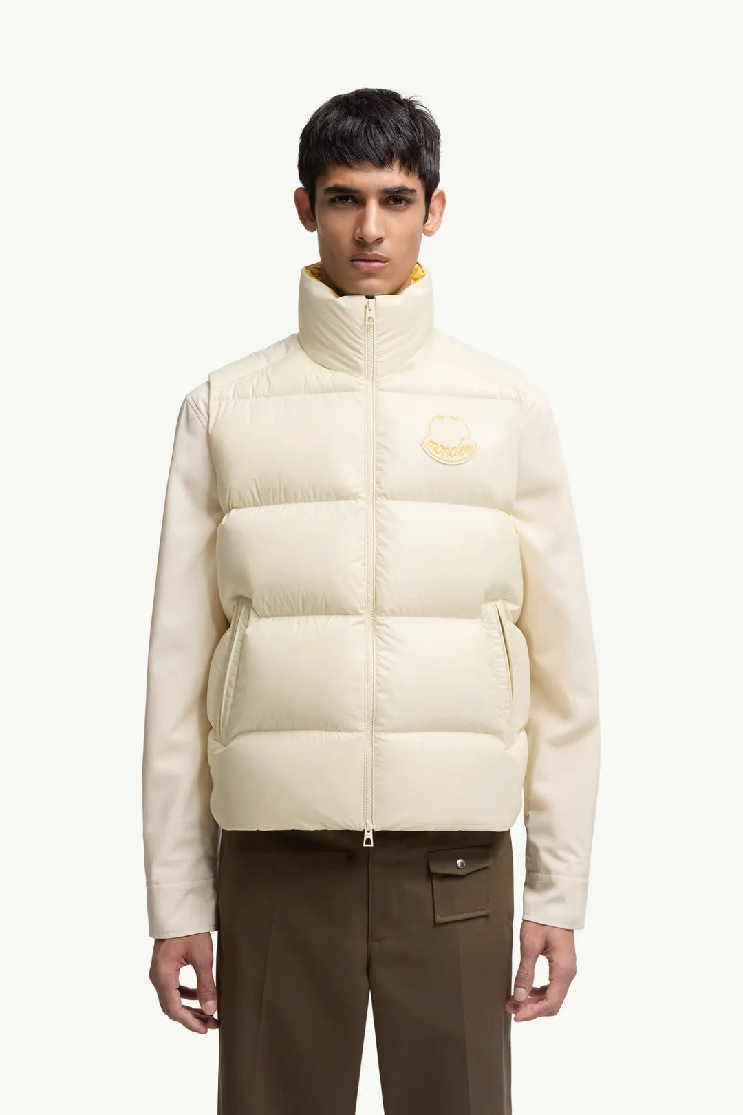 MONCLER - Doudoune sans manches Lipsi écru