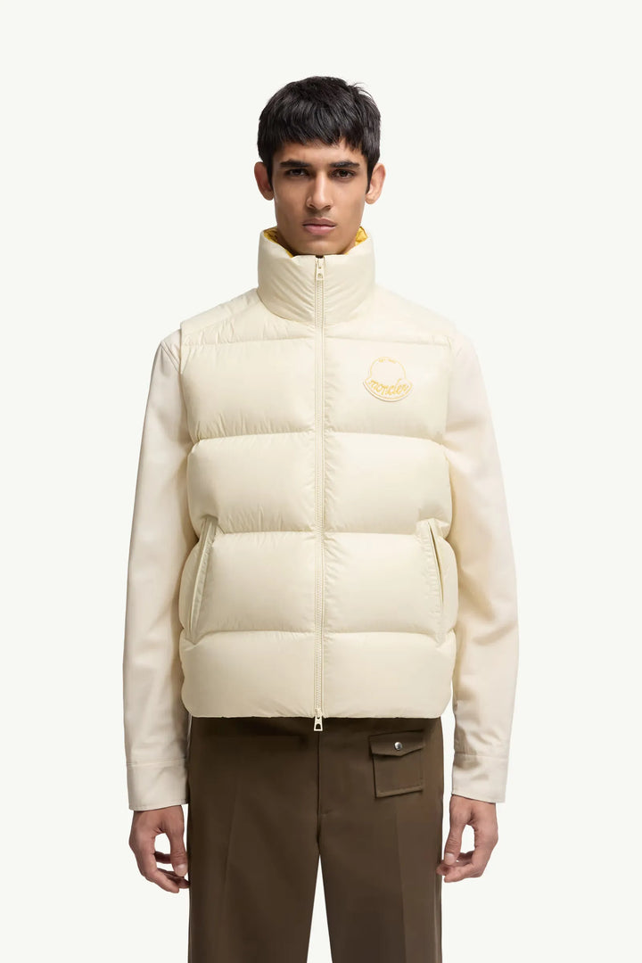 MONCLER - Doudoune sans manches Lipsi écru