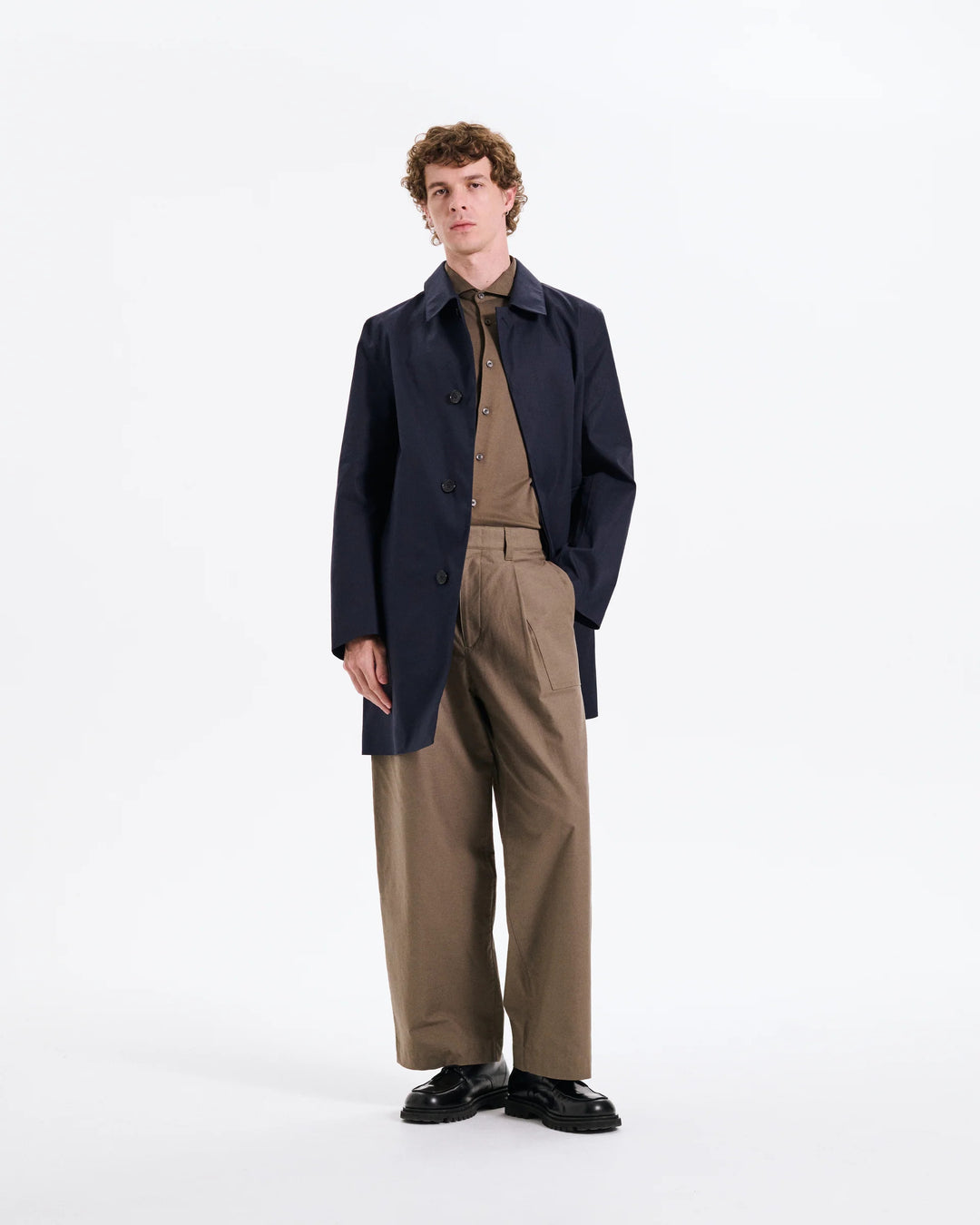 MACKINTOSH - Manteau mi-long Dunoon Raintec® Bleu Marine