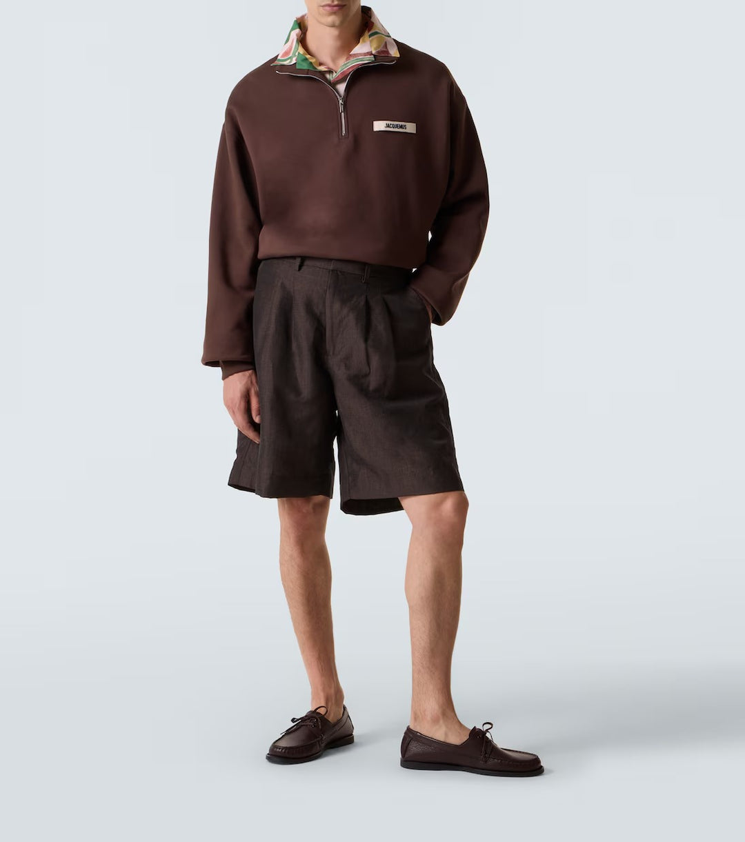 JACQUEMUS - Sweat-shirt Gros Grain en coton marron
