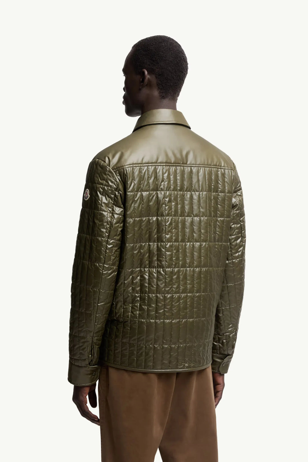 MONCLER - Veste-chemise à matelassage vertical Madiere vert