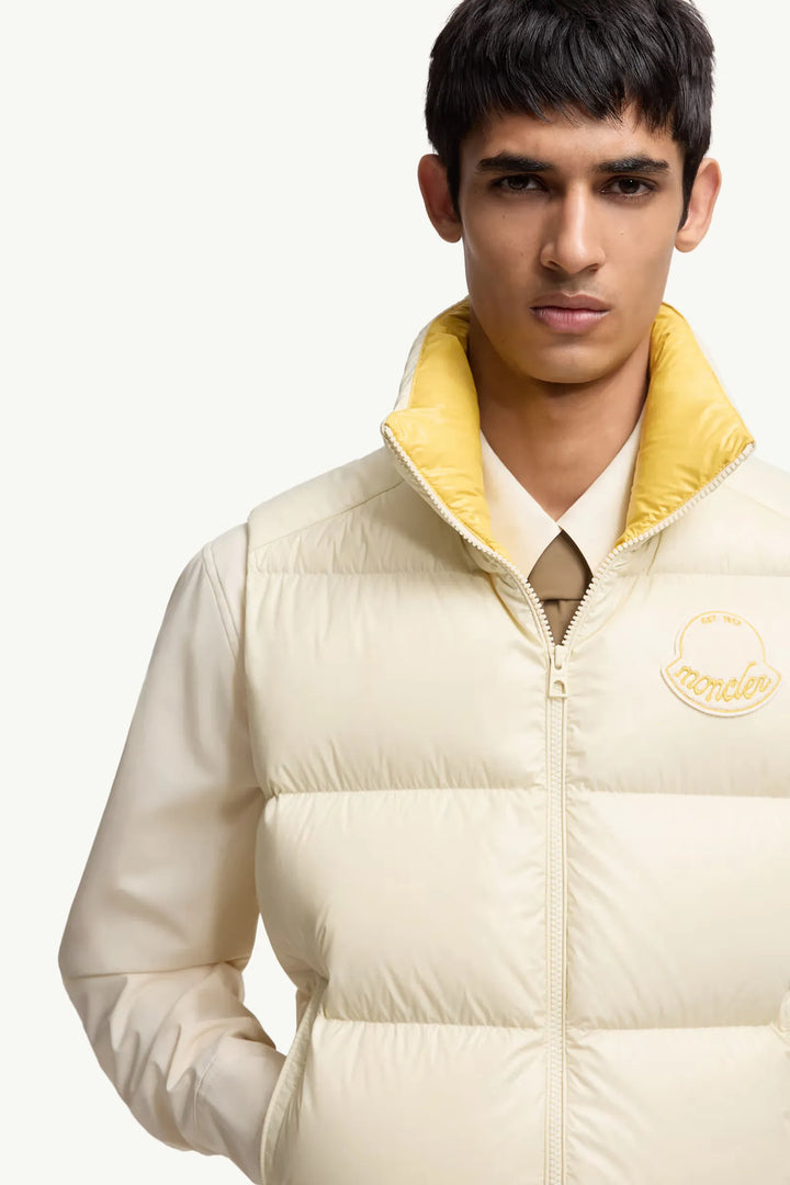 MONCLER - Doudoune sans manches Lipsi écru