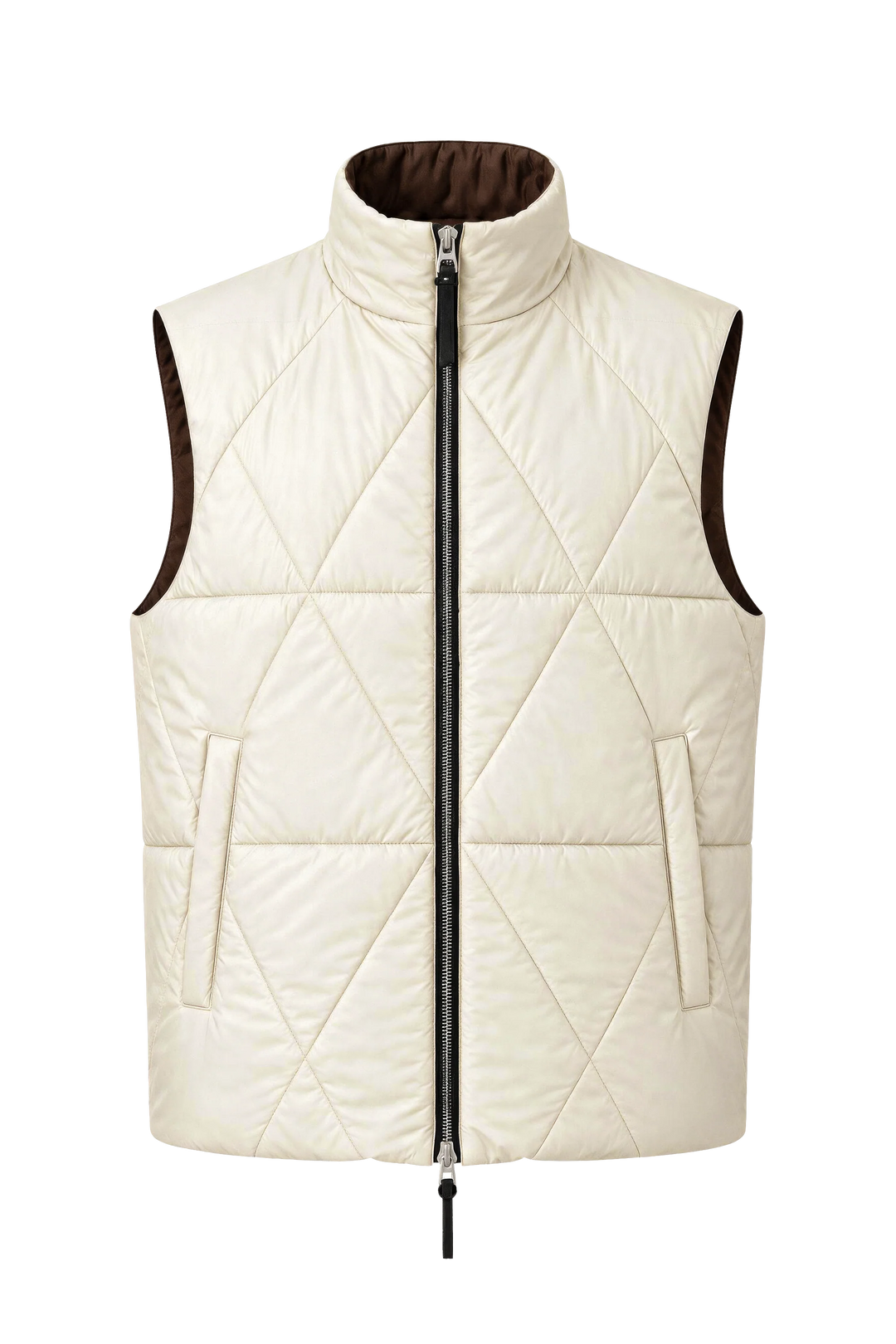 NOMAKA - Gilet léger Alvier Marron/Blanc