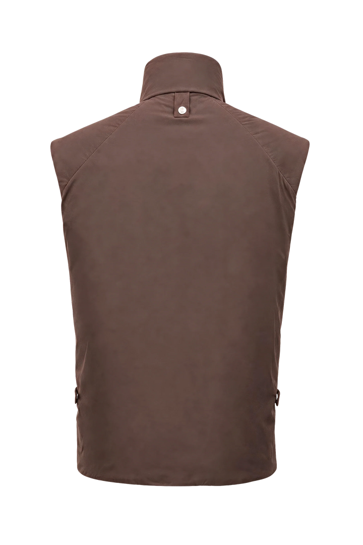NOMAKA - Gilet léger Alvier Marron/Blanc