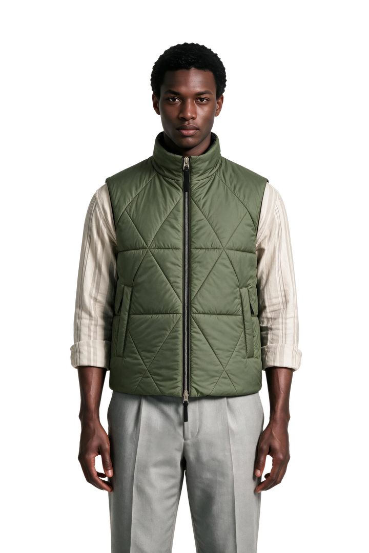 NOMAKA - Gilet léger Alvier Noir/Vert