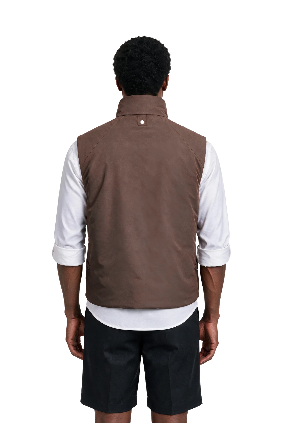 NOMAKA - Gilet léger Alvier Marron/Blanc