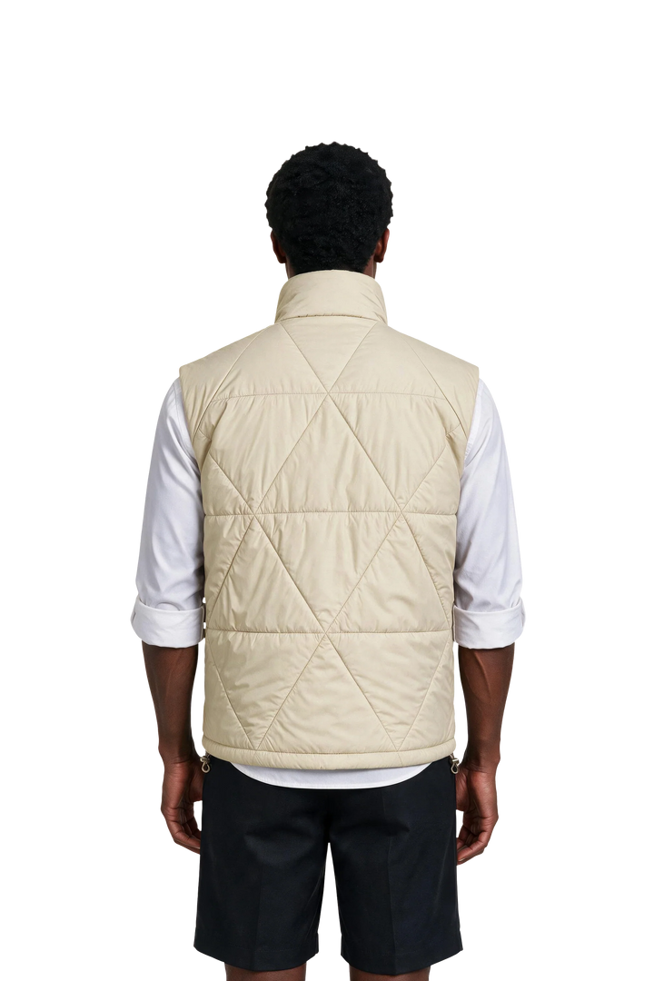 NOMAKA - Gilet léger Alvier Marron/Blanc