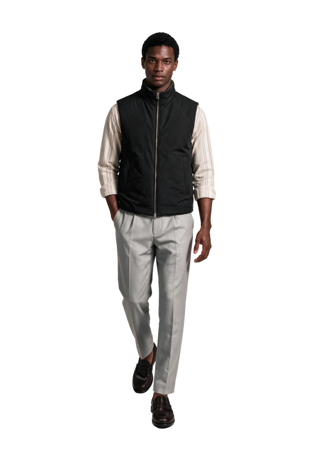 NOMAKA - Gilet léger Alvier Noir/Vert