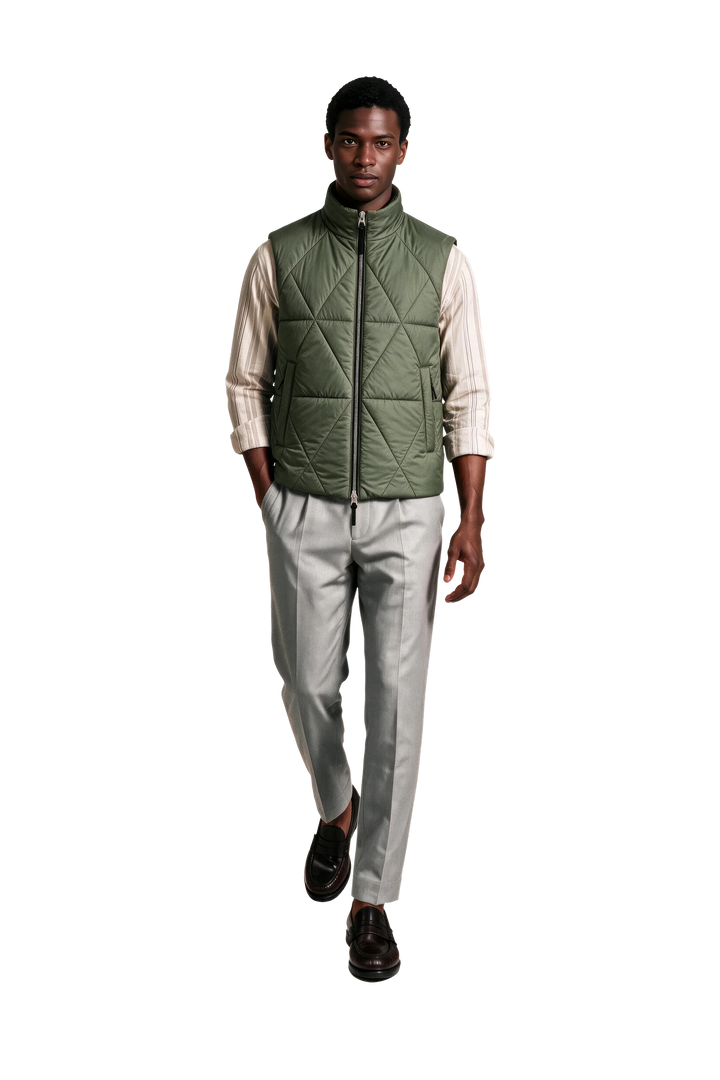 NOMAKA - Gilet léger Alvier Noir/Vert