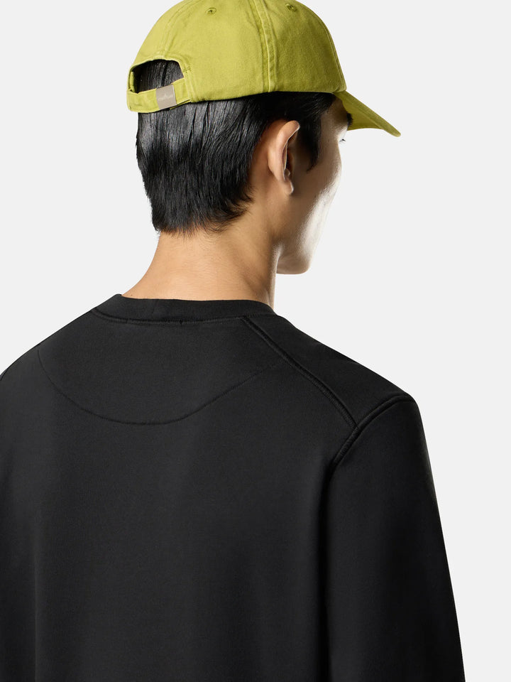 STONE ISLAND - Sweatshirt Organic Cotton Fleece noir