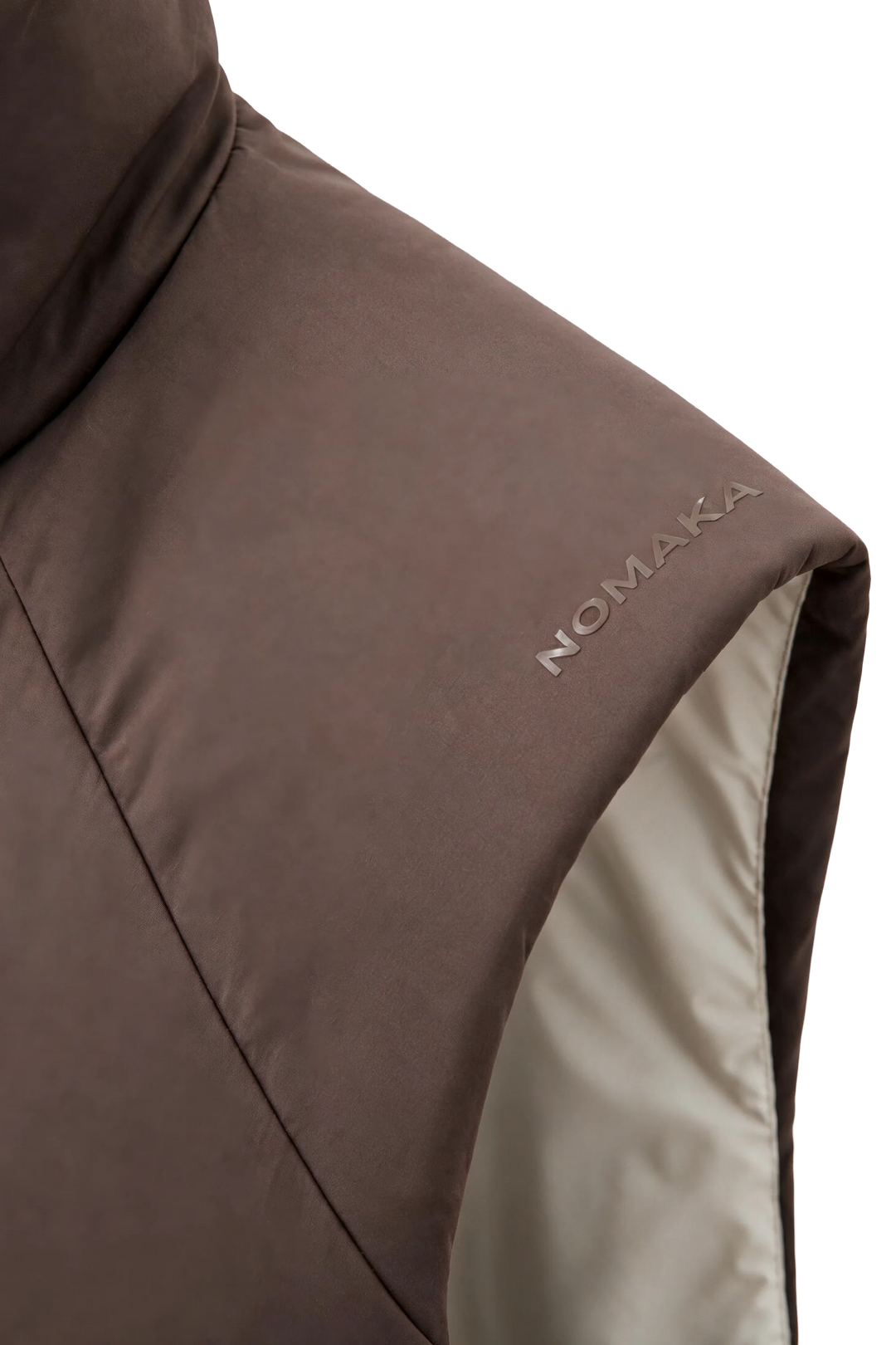 NOMAKA - Gilet léger Alvier Marron/Blanc