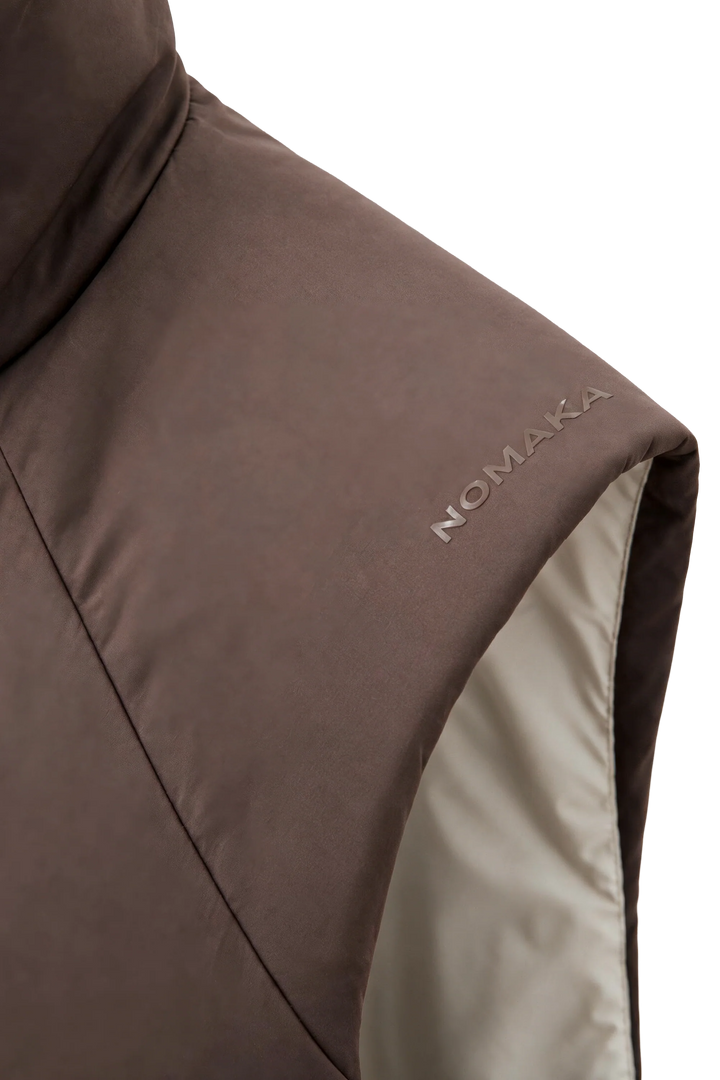 NOMAKA - Gilet léger Alvier Marron/Blanc