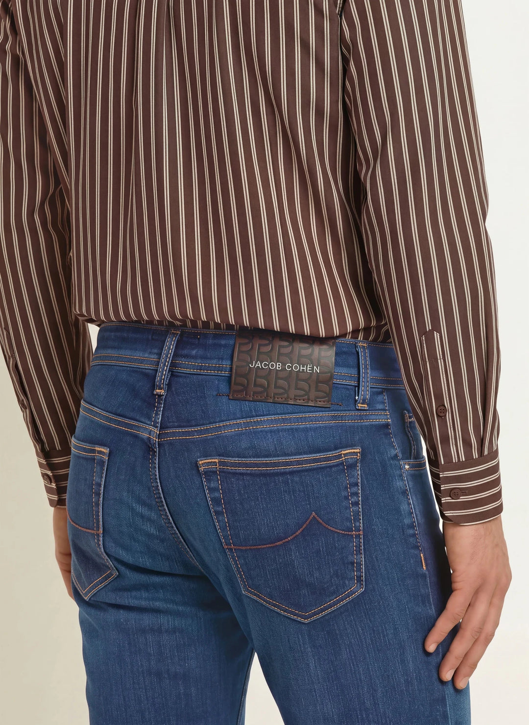 JACOB COHEN - Jean Bard coupe slim Bleu moyen - Lothaire