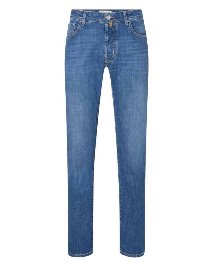 JACOB COHËN - Jean Bard Regular-Slim en denim stretch Bleu moyen délavé - Lothaire