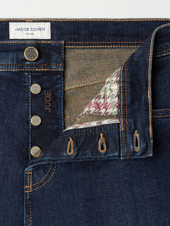 JACOB COHËN - Jean Jude Tapered en denim stretch Bleu foncé - Lothaire