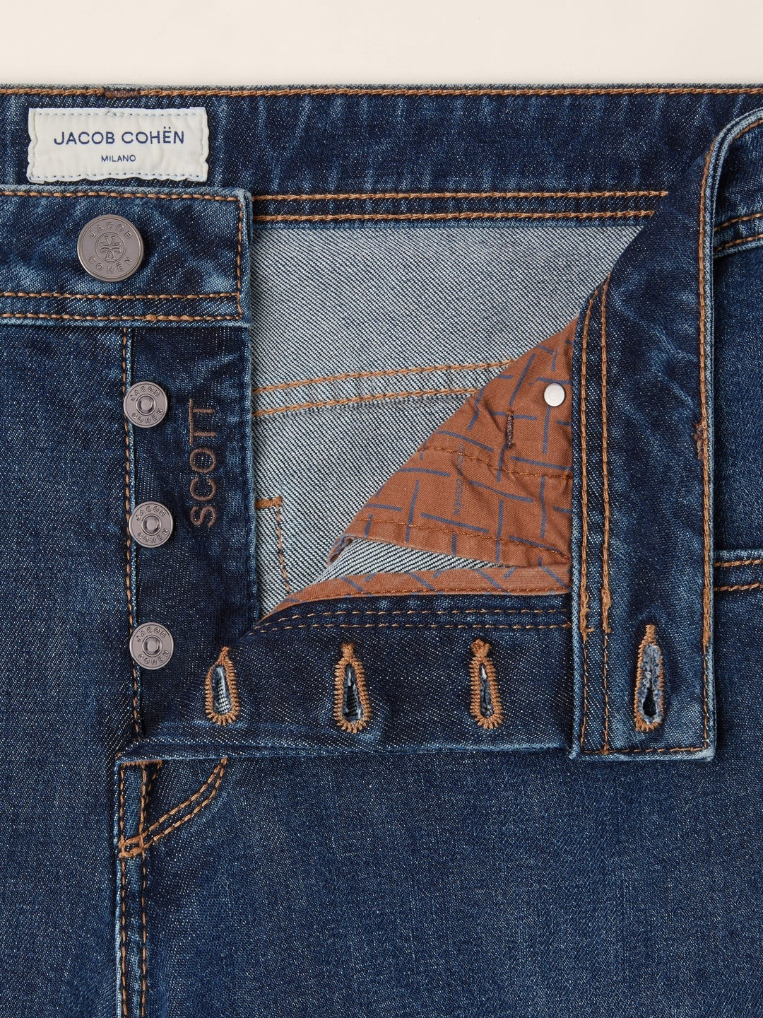 JACOB COHEN - Jean Scott Carrot Slim Bleu foncé - Lothaire