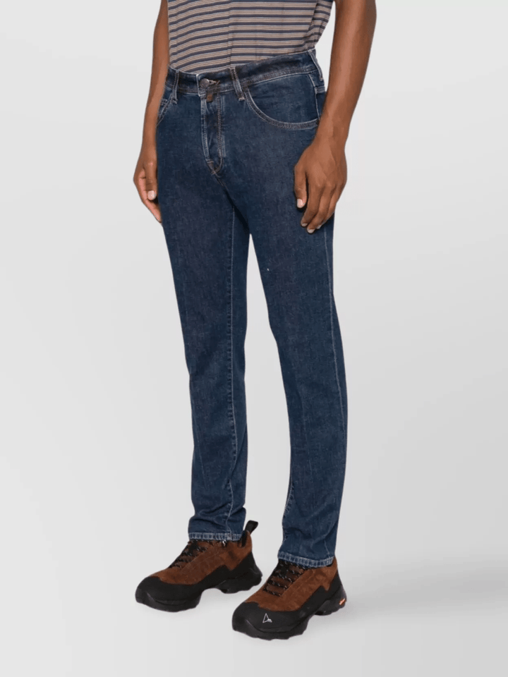JACOB COHEN - Jean Scott en denim doux super stretch bleu foncé - Lothaire