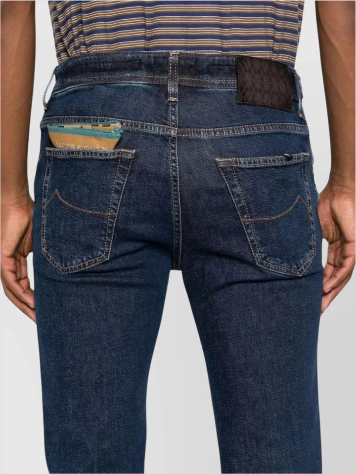 JACOB COHEN - Jean Scott en denim doux super stretch bleu foncé - Lothaire
