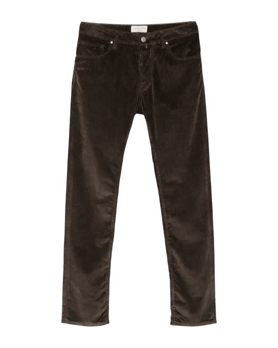 JACOB COHËN - Pantalon Bard Regular-Slim en velours côtelé stretch Marron - Lothaire