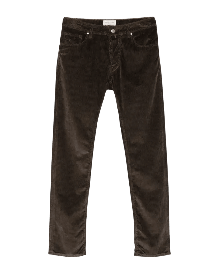 JACOB COHËN - Pantalon Bard Regular-Slim en velours côtelé stretch Marron - Lothaire