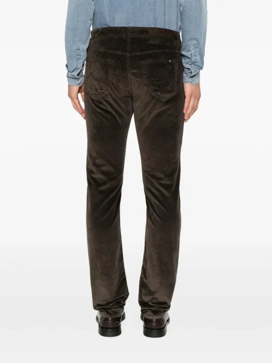JACOB COHËN - Pantalon Bard Regular-Slim en velours côtelé stretch Marron - Lothaire