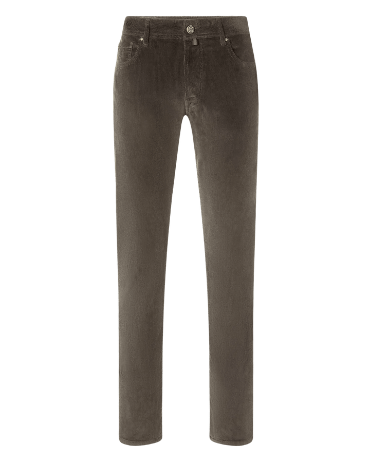 JACOB COHËN - Pantalon Bard Regular-Slim en velours côtelé stretch Taupe - Lothaire