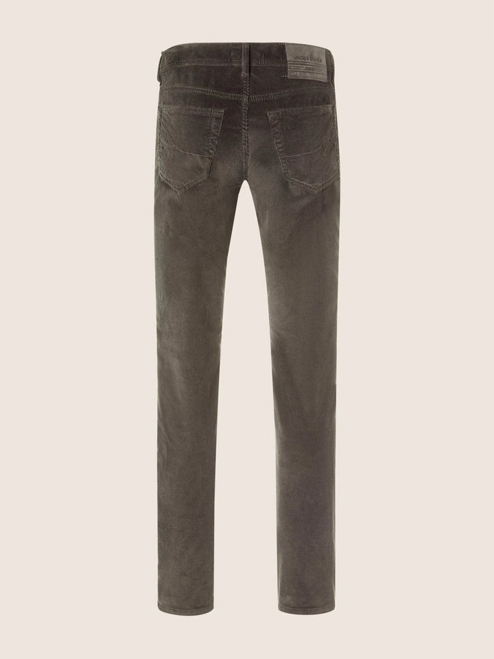JACOB COHËN - Pantalon Bard Regular-Slim en velours côtelé stretch Taupe - Lothaire