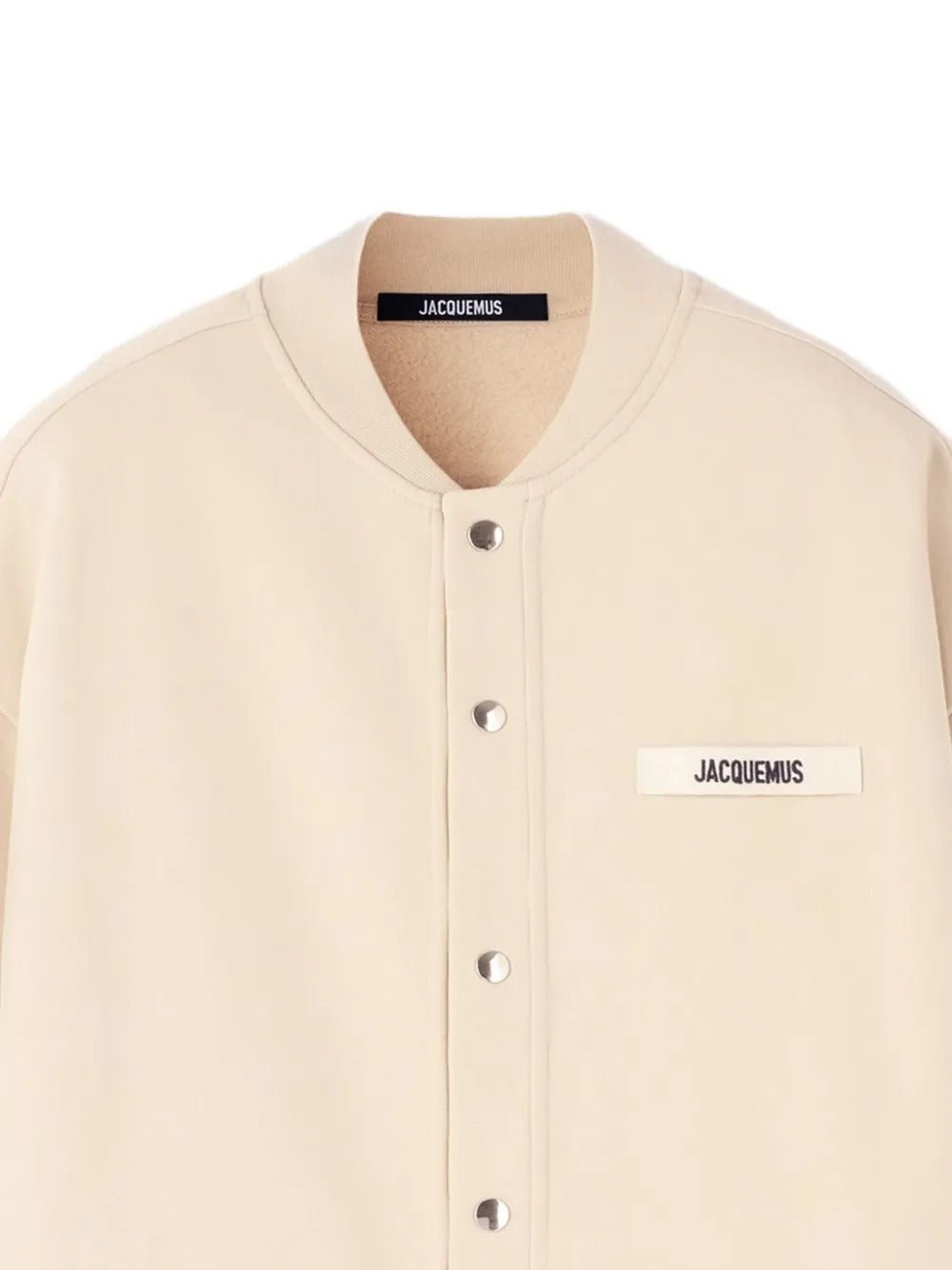 JACQUEMUS - Cardigan The Gros Grain à Plaque Logo Beige - Lothaire