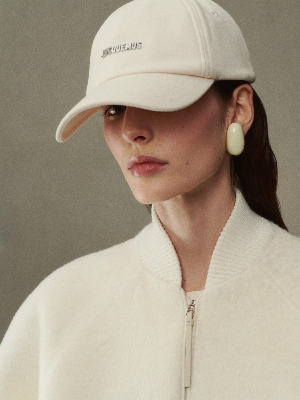 JACQUEMUS - Casquette Gadjo en coton Blanc cassé - Lothaire