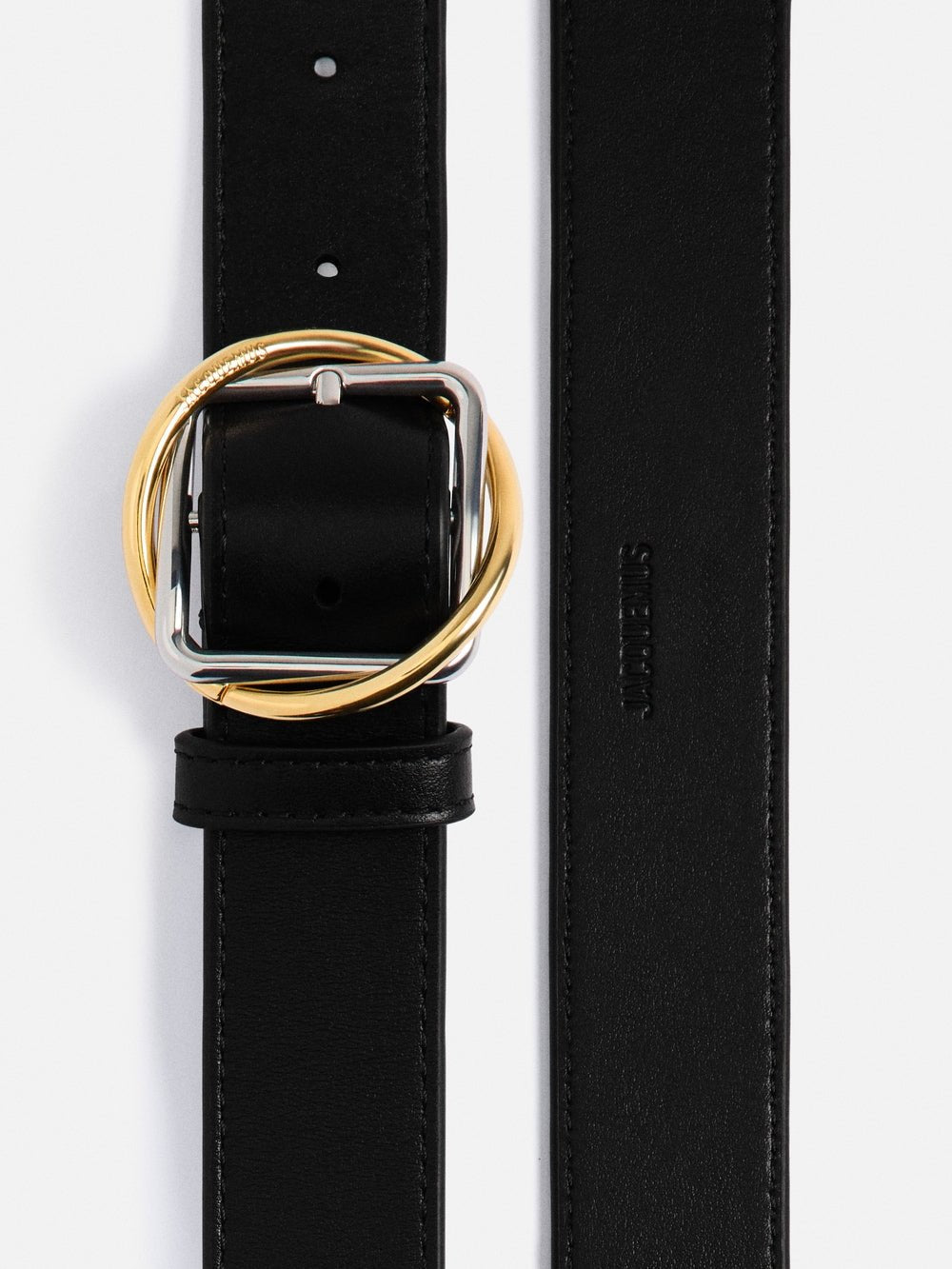 JACQUEMUS - Ceinture Salon en cuir lisse Noir - Lothaire