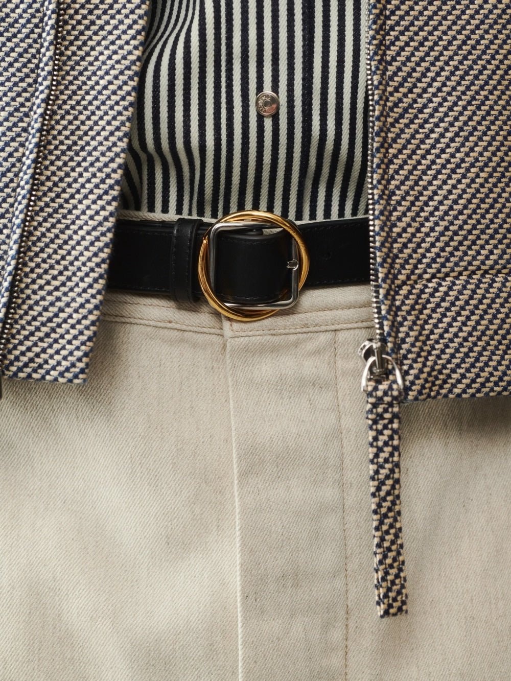 JACQUEMUS - Ceinture Salon en cuir lisse Noir - Lothaire
