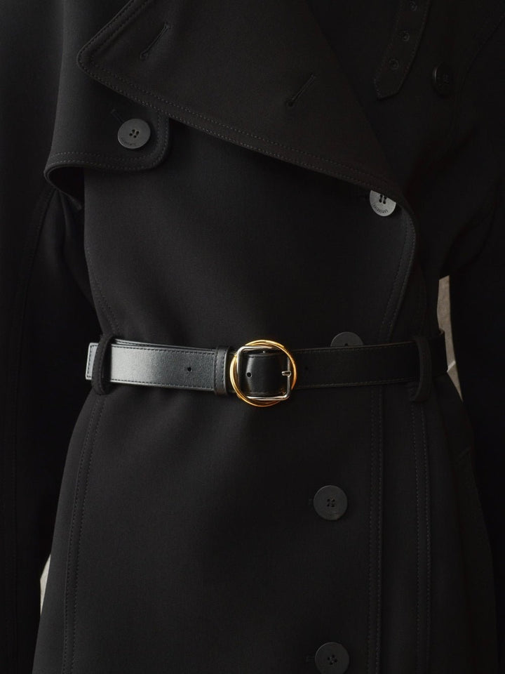 JACQUEMUS - Ceinture Salon en cuir lisse Noir - Lothaire