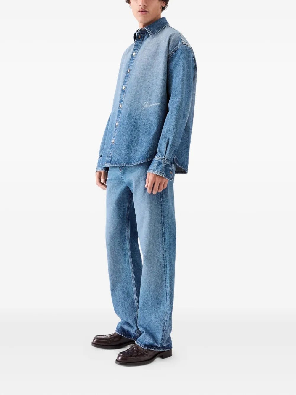 JACQUEMUS - Chemise en Jean Bleue - Lothaire