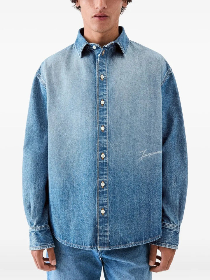 JACQUEMUS - Chemise en Jean Bleue - Lothaire