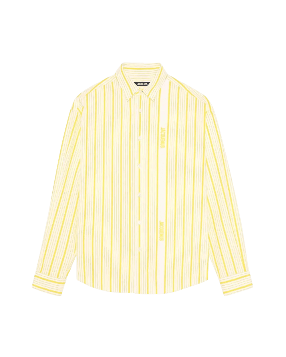 JACQUEMUS - Chemise SIMON en jacquard à rayures logo Business Jaune / Blanc - Lothaire