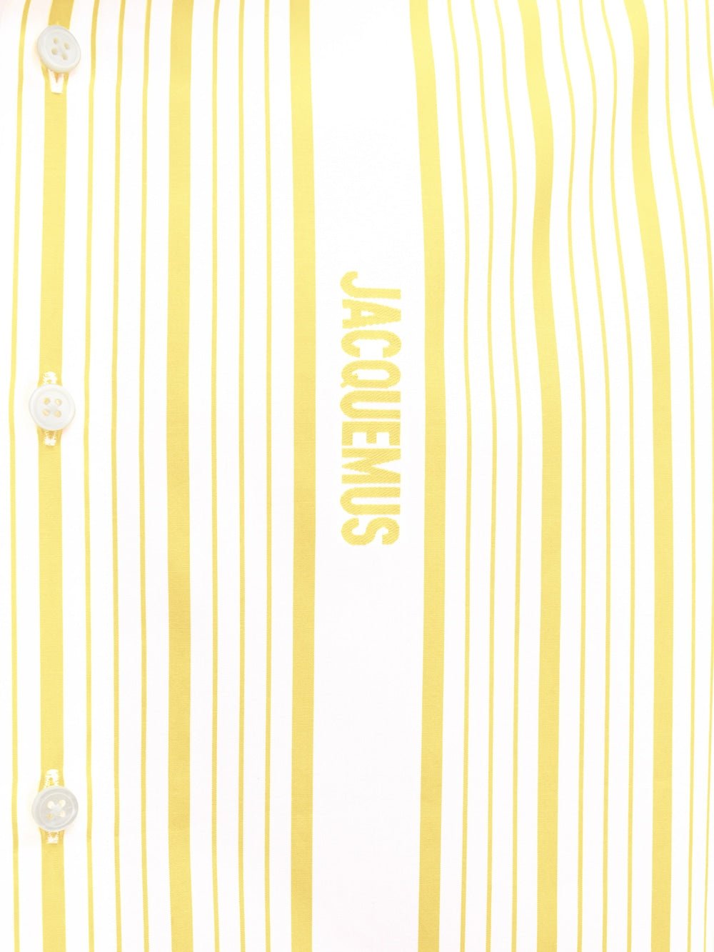 JACQUEMUS - Chemise SIMON en jacquard à rayures logo Business Jaune / Blanc - Lothaire