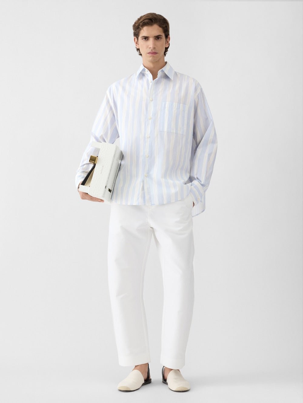 JACQUEMUS - Chemise "The Camargue" Imprimé Bleu et beige - Lothaire