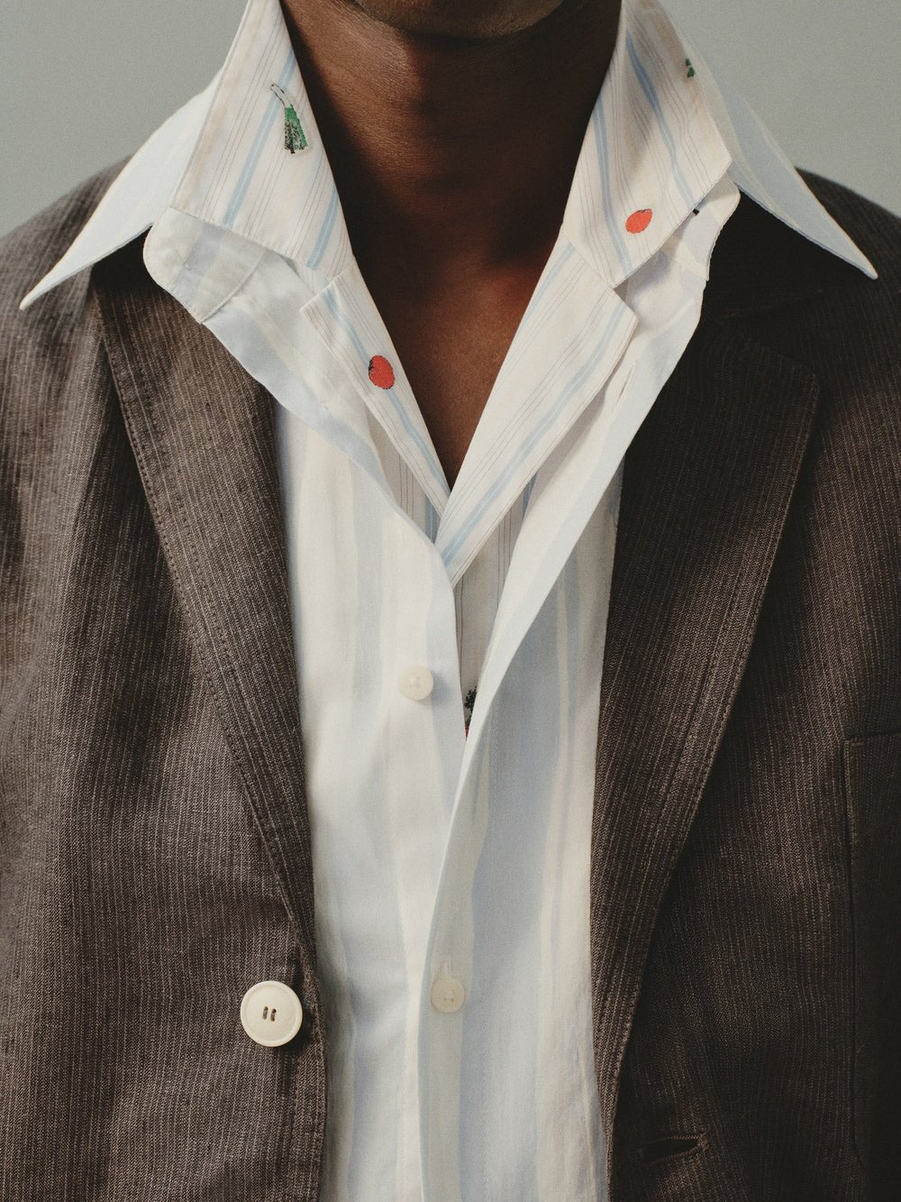 JACQUEMUS - Chemise "The Camargue" Imprimé Bleu et beige - Lothaire