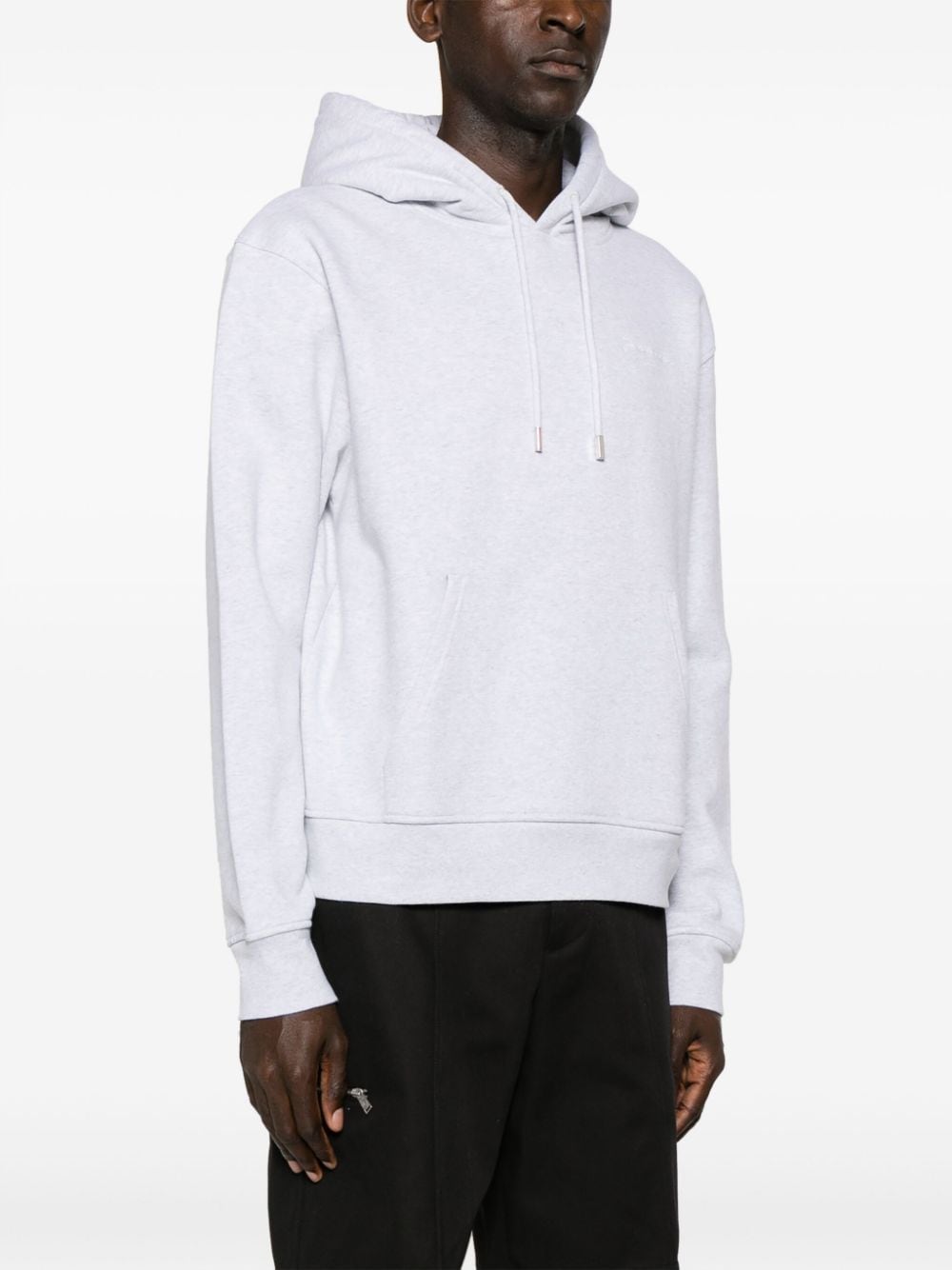 Jacquemus Hoodie gris à logo brodé - Lothaire