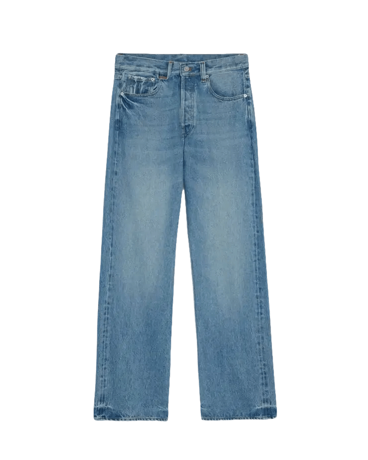 JACQUEMUS - Jean à Coupe Ample Bleu Tabac - Lothaire