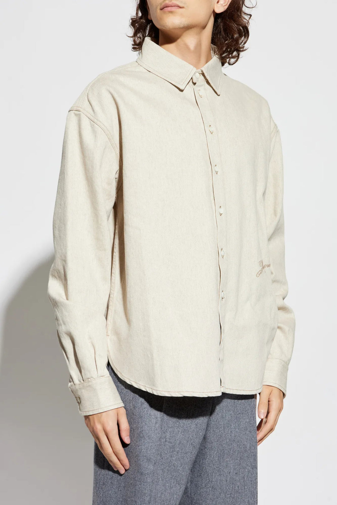 JACQUEMUS - La Chemise de - Nîmes Simon Light Beige - Lothaire
