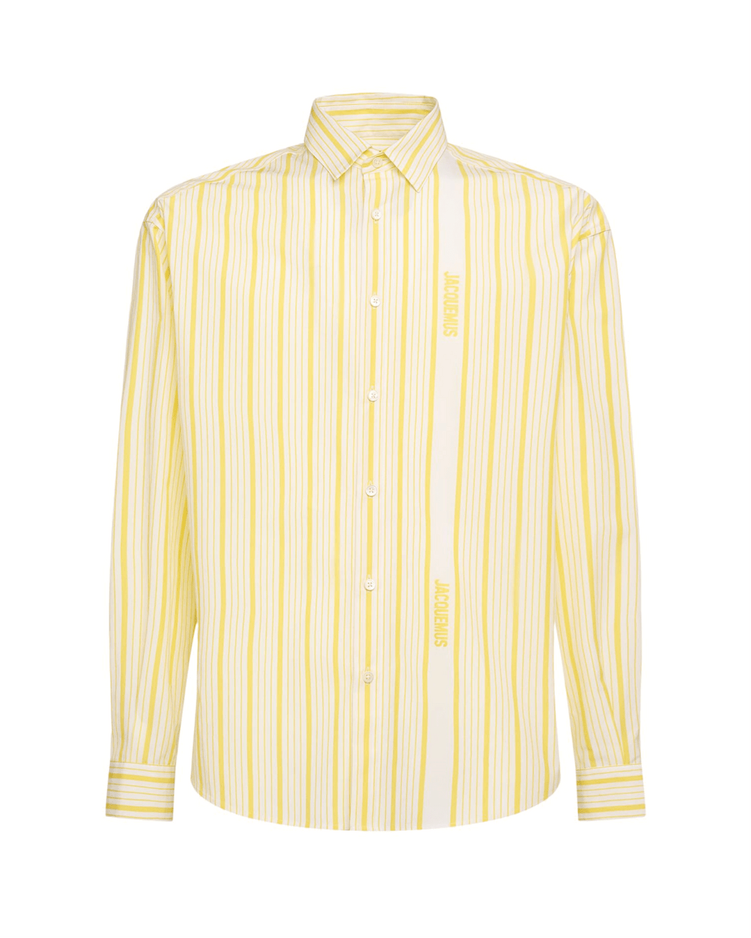JACQUEMUS - La chemise Simon Business logo Yellow/White - Lothaire