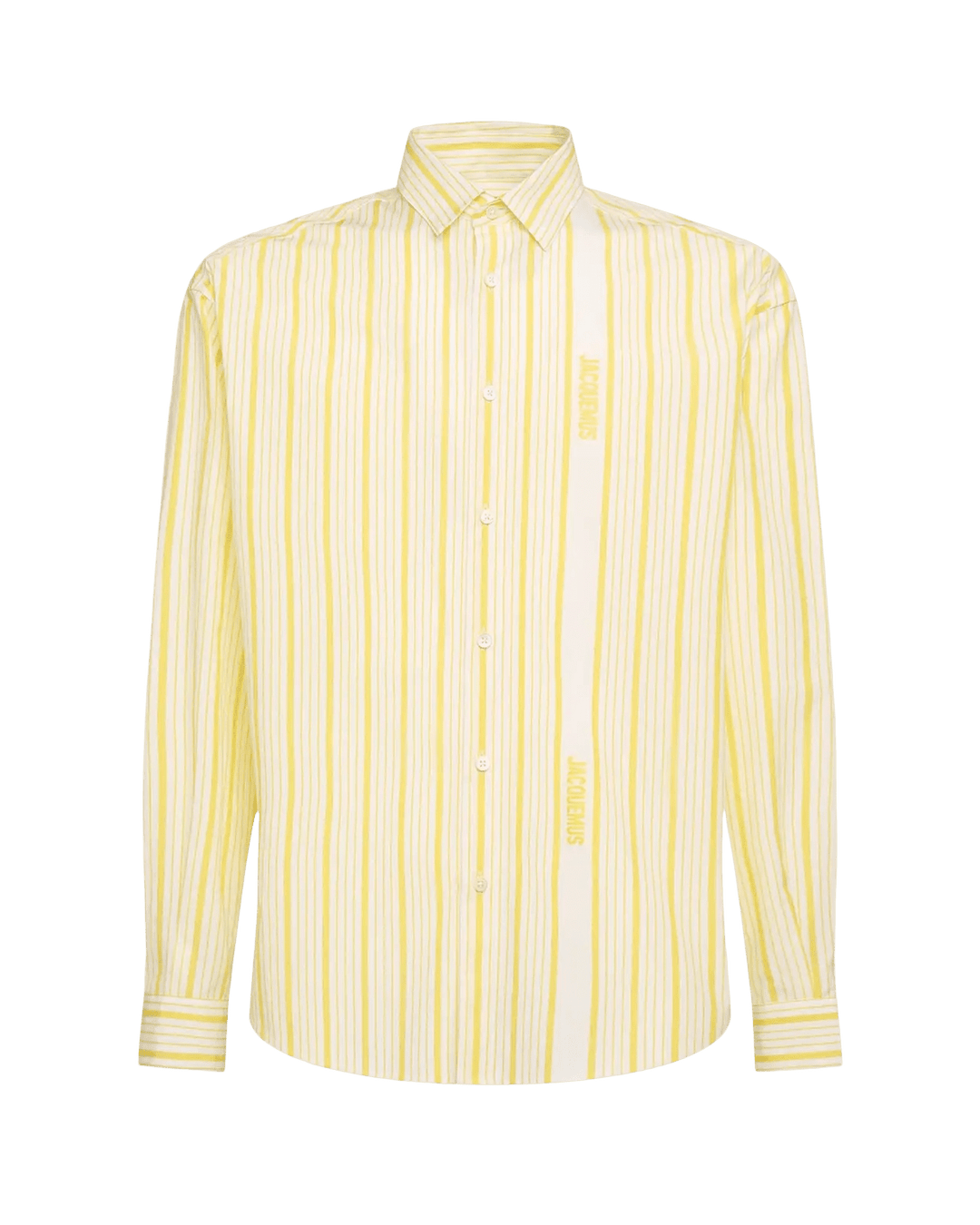 JACQUEMUS - La chemise Simon Business logo Yellow/White - Lothaire