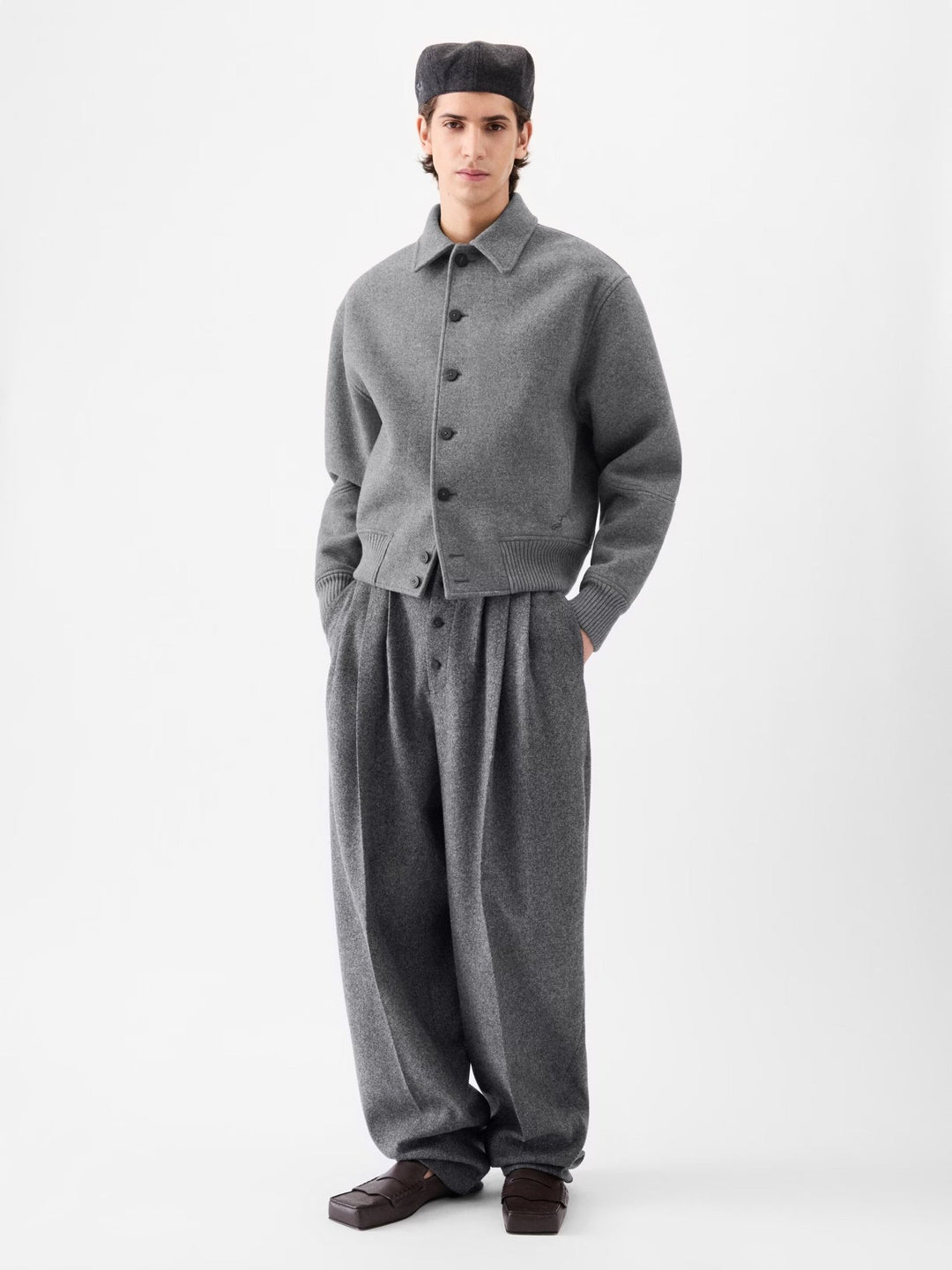 JACQUEMUS - Le bomber Feltro Gris - Lothaire